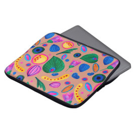 Funda Para Portátil Patrón boho pintado a mano terracota