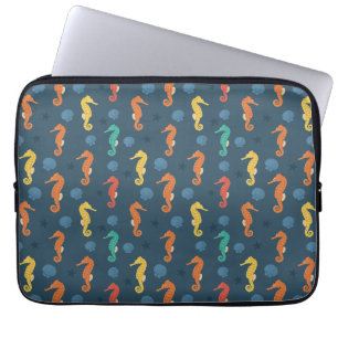 Funda Para Portátil Patrón caballito de mar