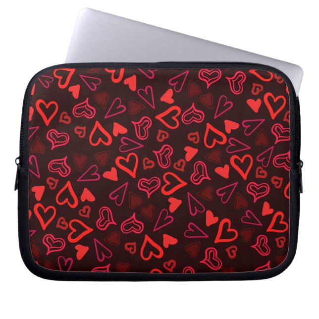 Funda Para Portátil Patrón cardíaco 29 (Frente)