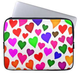 Funda Para Portátil Patrón cardíaco multicolor vibrante