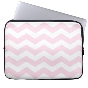 Funda Para Portátil Patrón Chevron Rosa