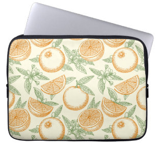 Funda Para Portátil Patrón clásico de fruta Naranja