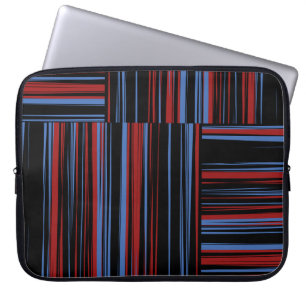 Funda Para Portátil Patrón con bandas de color horizontales y vertical