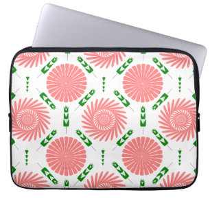 Funda Para Portátil patrón con flores rosas