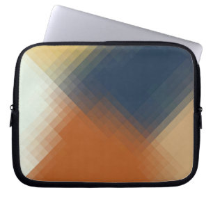 Funda Para Portátil Patrón contemporáneo moderno Naranja azul amarillo