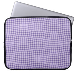 Funda Para Portátil Patrón continuo de cuadros escoceses púrpura