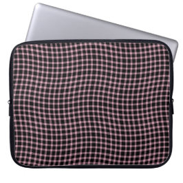 Funda Para Portátil Patrón continuo de cuadros escoceses rosa y púrpur