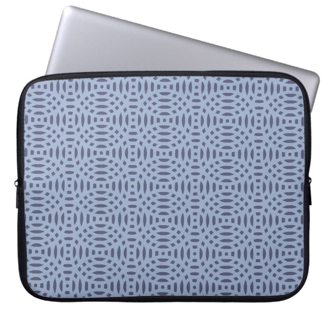 Funda Para Portátil patrón continuo de formas circulares (Frente)