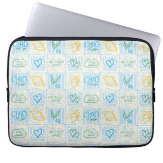 Funda Para Portátil Patrón continuo estilo Amalfi decorativo