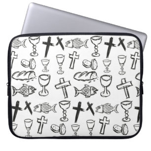 Funda Para Portátil Patrón cristiano