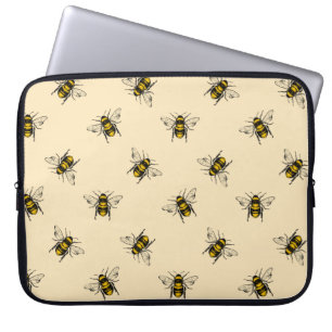 Funda Para Portátil Patrón de abejas reina
