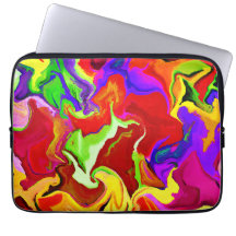 Patrón de abstracciones coloridas y vívidas