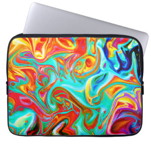 Funda Para Portátil Patrón de abstracciones de color expresivo