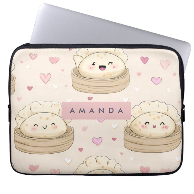 Funda Para Portátil Patrón de acoplamiento personalizado de Kawaii Pas (Frente)