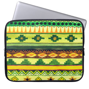 Funda Para Portátil Patrón de acuarela africano.