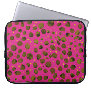 Funda Para Portátil Patrón de acuarela con piel abstracta de chita.