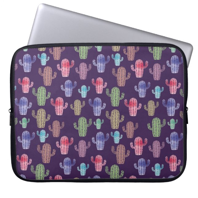 Funda Para Portátil Patrón de acuarela de cactus de moda  (Frente)