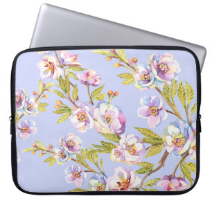 Funda Para Portátil Patrón de acuarela de cerezo de Apple