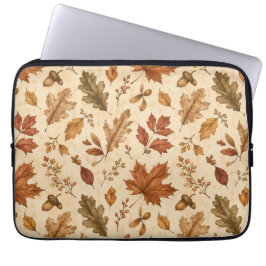Funda Para Portátil Patrón de acuarela de hojas de otoño