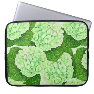 Funda Para Portátil Patrón de acuarela de Hydrangea
