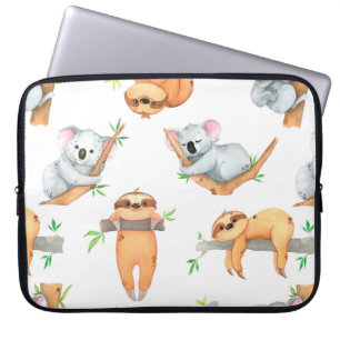Funda Para Portátil Patrón de acuarela pintado a mano trópico lindo an