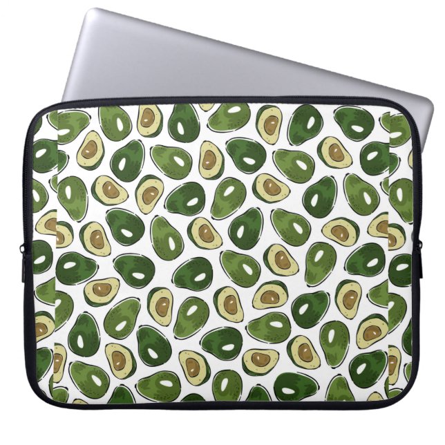 Funda Para Portátil Patrón de aguacate (Frente)