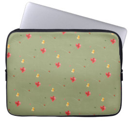 Funda Para Portátil Patrón de amapola floral sin soldadura