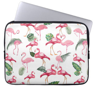 Funda Para Portátil Patrón de amor de flamencos