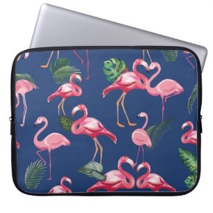 Funda Para Portátil Patrón de amor de flamencos 2