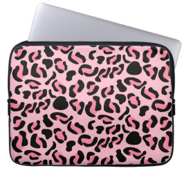 Funda Para Portátil Patrón de animal de leopardo rosa moderno