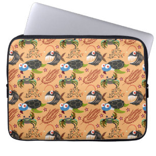 Funda Para Portátil Patrón de animales acuáticos vida submarina en l