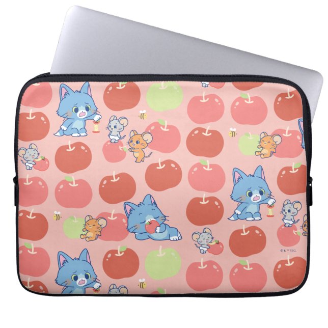Funda Para Portátil Patrón de Apple Anime Tom, Jerry y Tuffy (Frente)
