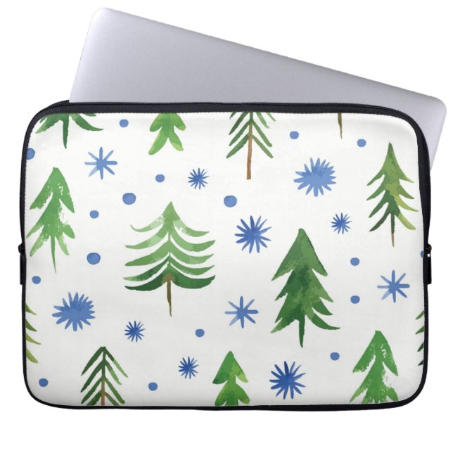 Funda Para Portátil patrón de árbol de Navidad (Frente)