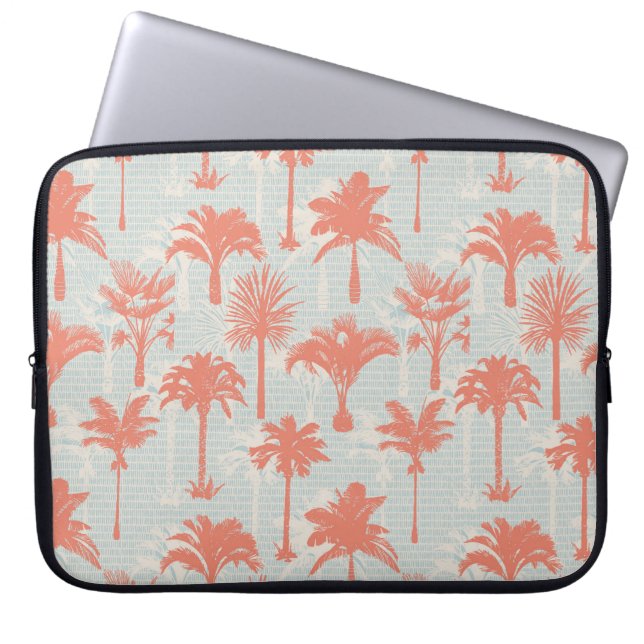 Funda Para Portátil Patrón de árbol de palma de Pastel (Frente)