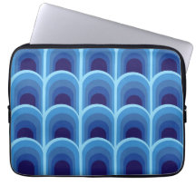 Patrón de Arcos de Gradiente Azul Moderno