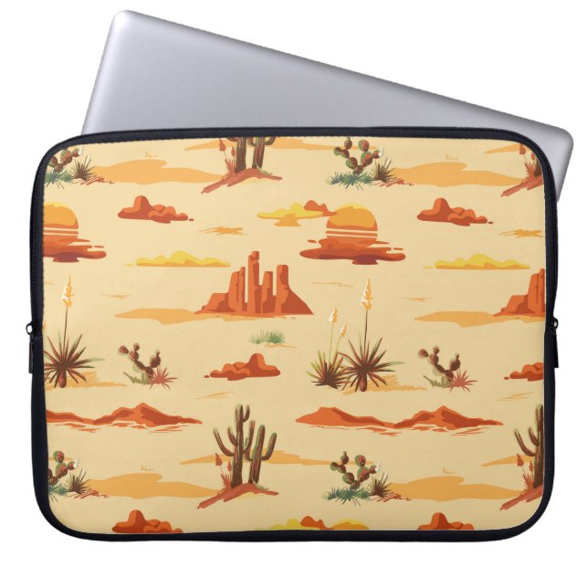 Funda Para Portátil Patrón de Arizona del paisaje desierto (Frente)