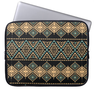 Funda Para Portátil Patrón de arte tribal. Impresión geométrica étnica