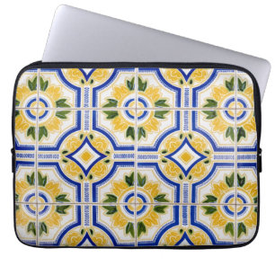 Funda Para Portátil Patrón de baldosas brillantes, Portugal