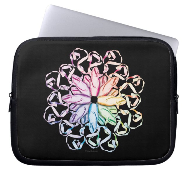 Funda Para Portátil Patrón de ballet (espectral) (Frente)