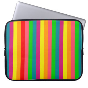 Funda Para Portátil Patrón de bandas verticales arco iris multicolor