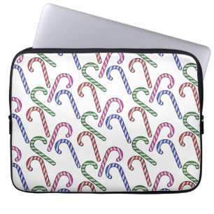 Funda Para Portátil Patrón de bastón de purpurina