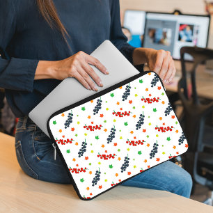 Funda Para Portátil Patrón De Bayas, Redberry, Blueberry, Fruta