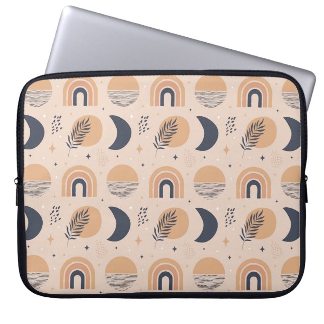 Funda Para Portátil Patrón de boho orgánico (Frente)