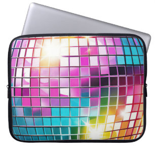 Funda Para Portátil Patrón de bola de disco rosado