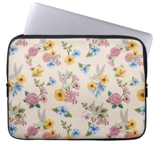 Funda Para Portátil Patrón de bordado floral de BUGS BUNNY™