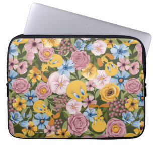 Funda Para Portátil Patrón de bordado floral TWEETY™