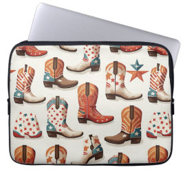 Funda Para Portátil Patrón de botas de vaca