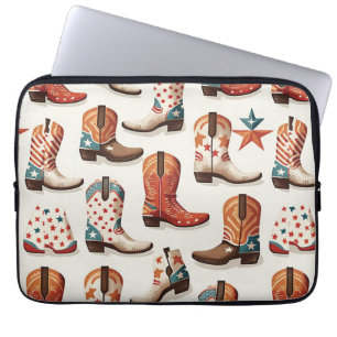 Funda Para Portátil Patrón de botas de vaca
