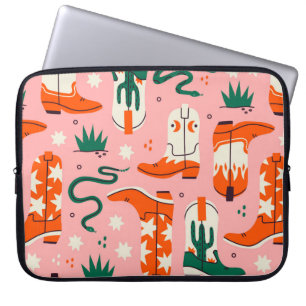 Funda Para Portátil Patrón de botas de vaquero variado