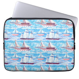Funda Para Portátil Patrón de buques náuticos